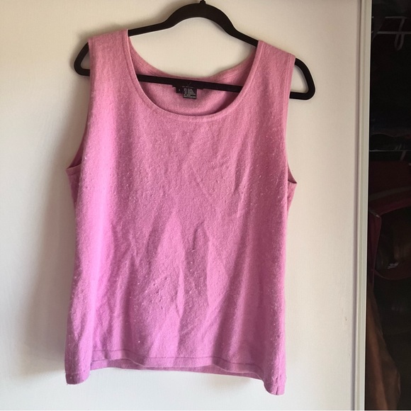 Soft pink angora blend sweater set - Picture 3 of 5